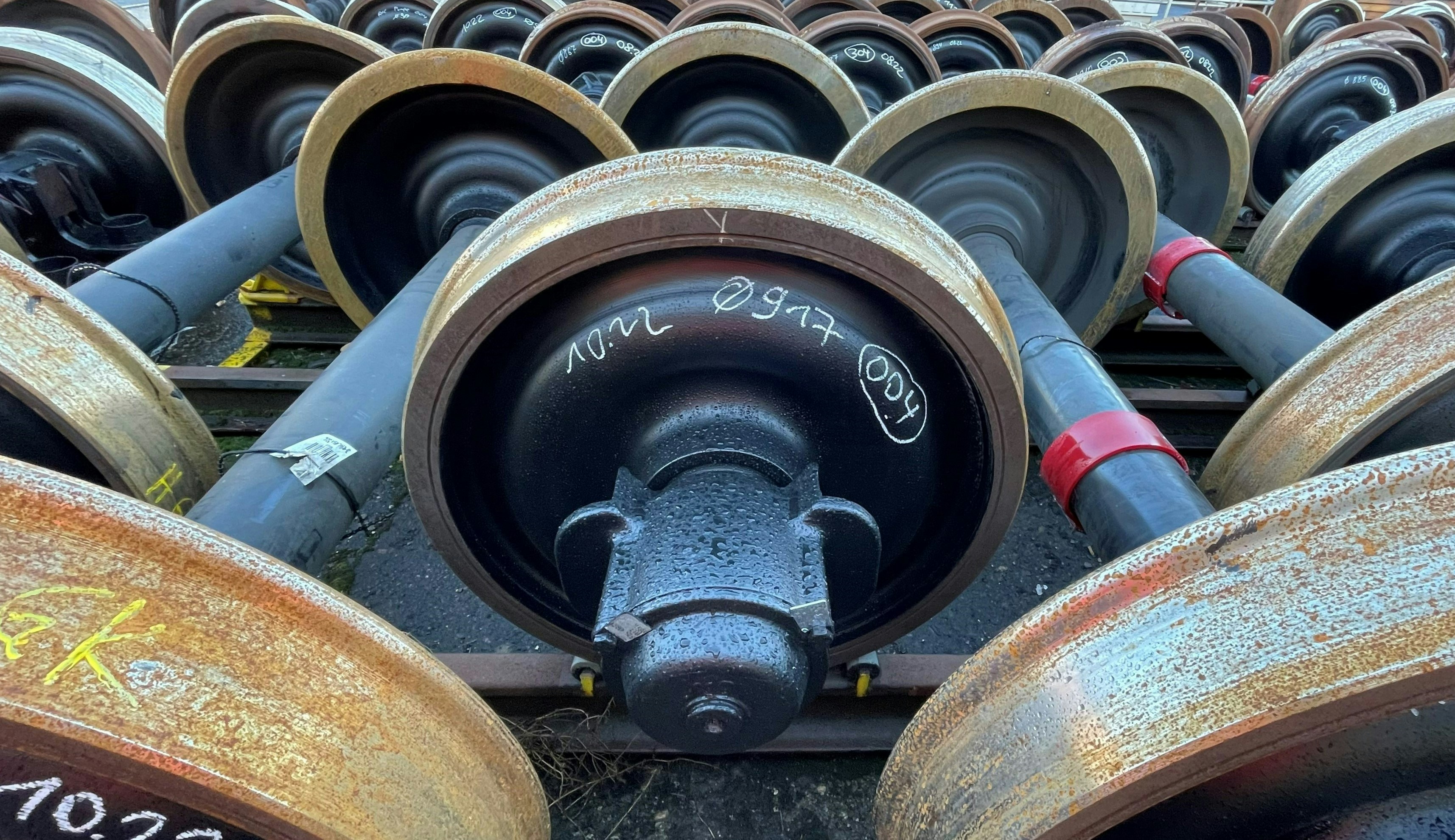railway-wheelset-traceability Σήμανση και επιθεώρηση ιχνηλασιμότητας σιδηροδρομικών τροχών